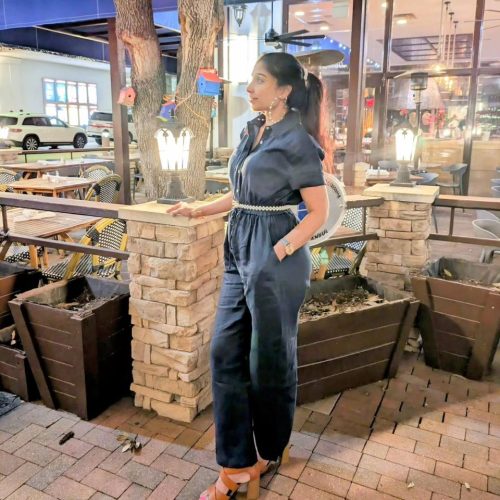 Women's Linen Short Sleeve Jumpsuit photo review