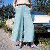 Women's Casual Linen Cropped Pants