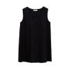 Women's Linen V-Neck Sleeveless T-Shirt