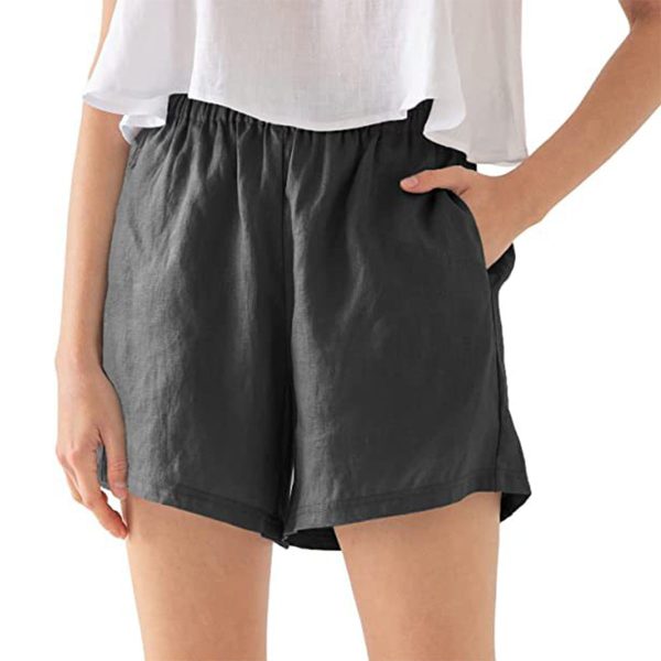 Women's Casual Linen Shorts - Image 2