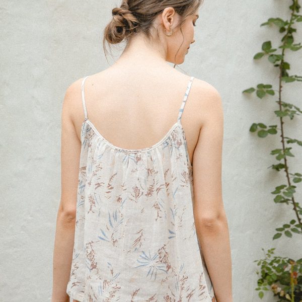 Women's Linen Floral Camisole with Commuter Style - Image 5